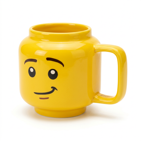 Cartoon Ceramic Mug – 3/4 Angle White Background