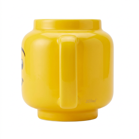 Cartoon Ceramic Mug – Side View White Background